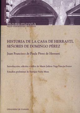 portada Historia de la casa de Herrasti, señores de Domingo Pérez (Scriptores)