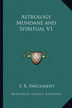 portada astrology mundane and spiritual v1 (en Inglés)