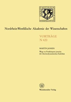 portada Nordrhein-Westfälische Akademie der Wissenschaften: Natur-, Ingenieur- und Wirtschaftswissenschaften Vorträge · n 420 (Rheinisch-Westfälische Akademie der Wissenschaften) (German Edition) 