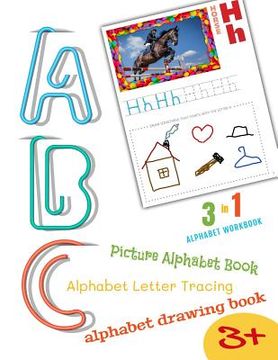 portada Alphabet Workbook: Letter Recognition Tracing and Drawing Large 8.5x11 28 Pages Activity Book for Toddlers and Preschoolers (en Inglés)