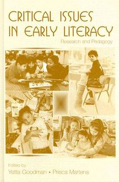 portada critical issues in early literacy: research and pedagogy (en Inglés)