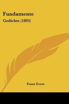 portada fundamente: gedichte (1893) (en Inglés)