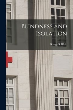 portada Blindness and Isolation (en Inglés)