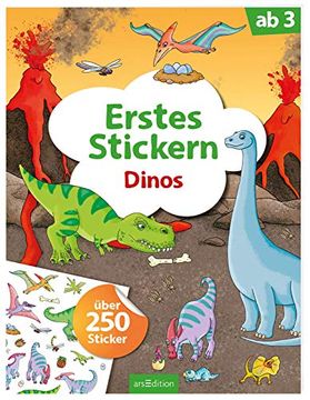 portada Erstes Stickern Dinos: Über 250 Sticker (en Alemán)