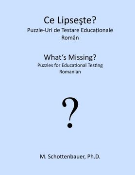 portada What's Missing?  Puzzles for Educational Testing: Romanian (Romanian Edition)