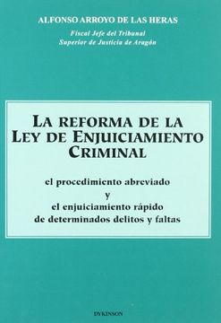 portada Reforma de la ley de enjuiciamiento criminal, la