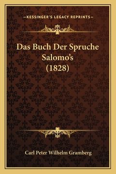 portada Das Buch Der Spruche Salomo's (1828) (in German)
