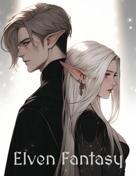 portada Elven Fantasy: Anime coloring book filled with Elves