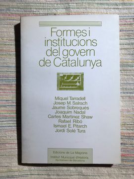 portada Formes i Institucions del Govern de Catalunya