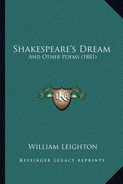 portada shakespeare's dream: and other poems (1881)