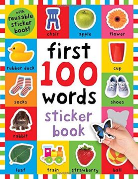 portada First 100 Words Sticker Book: Over 500 Stickers (Play and Learn) (en Inglés)