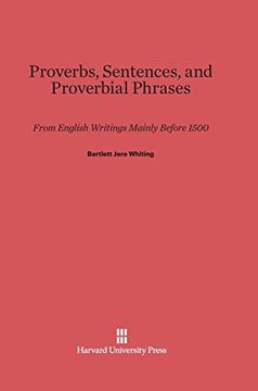 portada Proverbs, Sentences, and Proverbial Phrases (en Inglés)