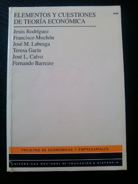 portada Elementos y Cuestiones de Teoria Economica