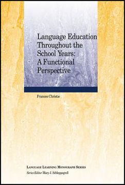 portada language education throughout the school years: (en Inglés)