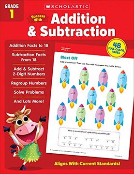portada Scholastic Success with Addition & Subtraction Grade 1 Workbook (in English)