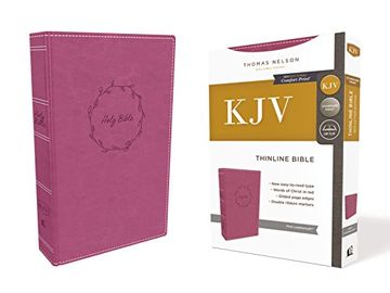 portada Kjv, Thinline Bible, Leathersoft, Pink, red Letter Edition, Comfort Print: Holy Bible, King James Version (en Inglés)