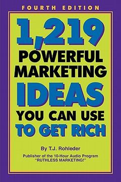 portada 1,219 powerful marketing ideas you can use to get rich (en Inglés)
