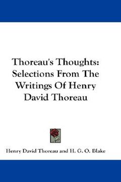 portada thoreau's thoughts: selections from the writings of henry david thoreau (en Inglés)