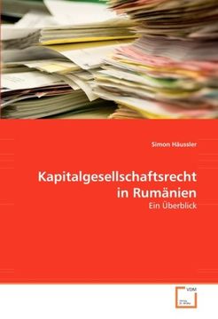 portada Kapitalgesellschaftsrecht in Rumänien: Ein Überblick