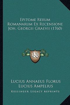portada epitome rerum romanarum ex recensione joh. georgii graevii (1760) (en Inglés)