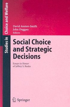 portada social choice and strategic decisions: essays in honor of jeffrey s. banks