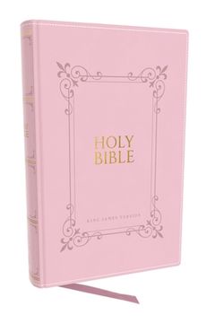 portada KJV Holy Bible: Large Print with 53,000 Center-Column Cross References, Pink Leathersoft, Red Letter, Comfort Print: King James Version