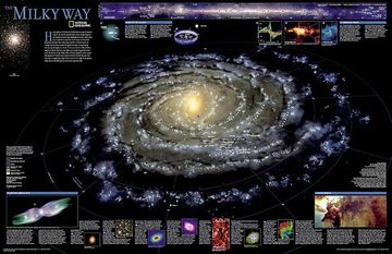 portada The Milky Way, Laminated: Wall Maps Space (National Geographic Reference Map) (en Inglés)
