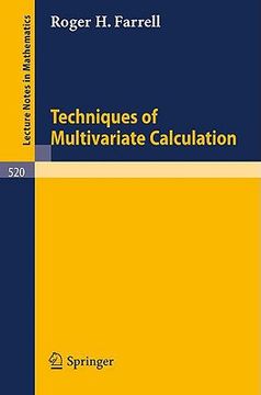portada techniques of multivariate calculation (en Inglés)