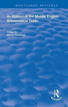 portada An Edition of the Middle English Grammatical Texts (Routledge Revivals) [Soft Cover ] (in English)