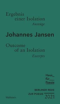 portada Ergebnis Einer Isolation: Auszüge (Berliner Rede zur Poesie) (en Alemán)