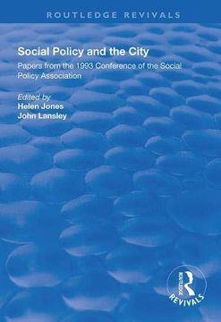 portada Social Policy and the City: Papers from the 1993 Conference of the Social Policy Association
