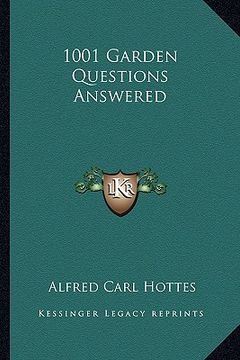portada 1001 garden questions answered (en Inglés)