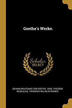 portada Goethe's Werke. (en Alemán)