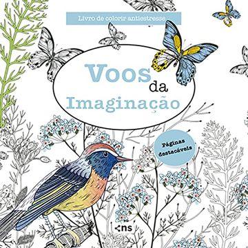 portada Livro de Colorir Antiestresse Voos da Imaginacao (en Portugués)