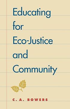 portada educating for eco-justice and community (en Inglés)
