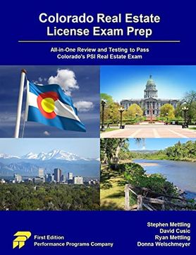 portada Colorado Real Estate License Exam Prep: All-In-One Review and Testing to Pass Colorado's psi Real Estate Exam (in English)