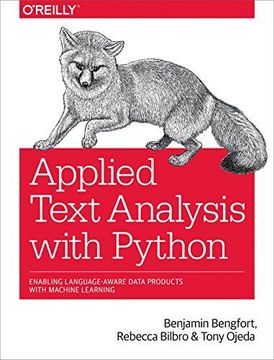portada Applied Text Analysis With Python: Enabling Language Aware Data Products With Machine Learning 