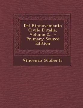 portada Del Rinnovamento Civile D'italia, Volume 2... (in Italian)