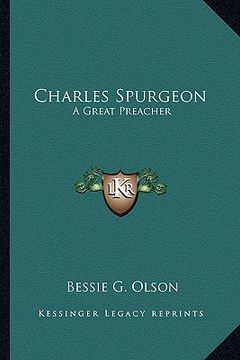 portada charles spurgeon: a great preacher