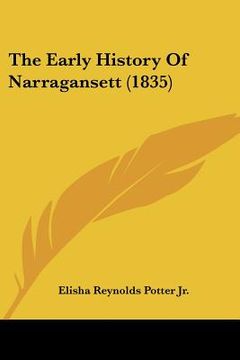 portada the early history of narragansett (1835) (en Inglés)