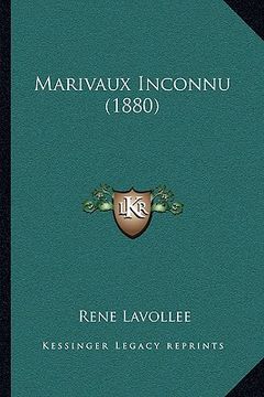 portada Marivaux Inconnu (1880) (en Francés)