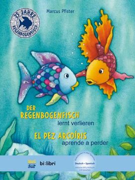 portada Der Regenbogenfisch Lernt Verlieren. Kinderbuch Deutsch-Spanisch