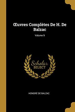 portada Oeuvres Complètes de H. de Balzac; Volume 9 
