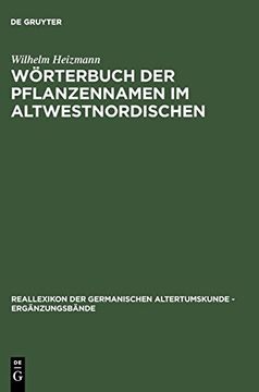 portada Wörterbuch der Pflanzennamen im Altwestnordischen (en Alemán)