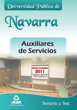 portada Temario y test - auxiliares de servicios universidad publica Navarra