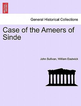 portada case of the ameers of sinde (en Inglés)