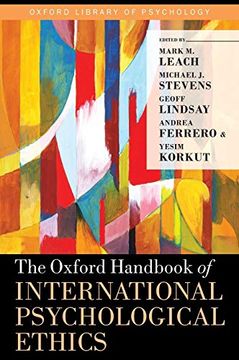 portada The Oxford Handbook of International Psychological Ethics (Oxford Library of Psychology) (en Inglés)