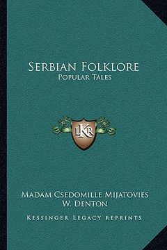 portada serbian folklore: popular tales (en Inglés)