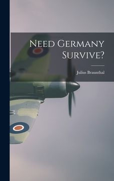 portada Need Germany Survive? (en Inglés)