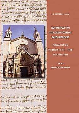 portada Novum Speculum Titulorum Ecclesiae Barchinonensis Vol. V (in Italian)